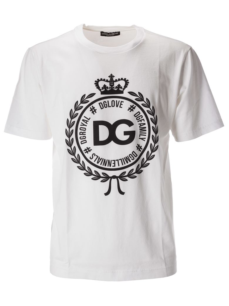 Dolce & Gabbana Dolce & Gabbana Dg Crest Logo T-shirt - White ...