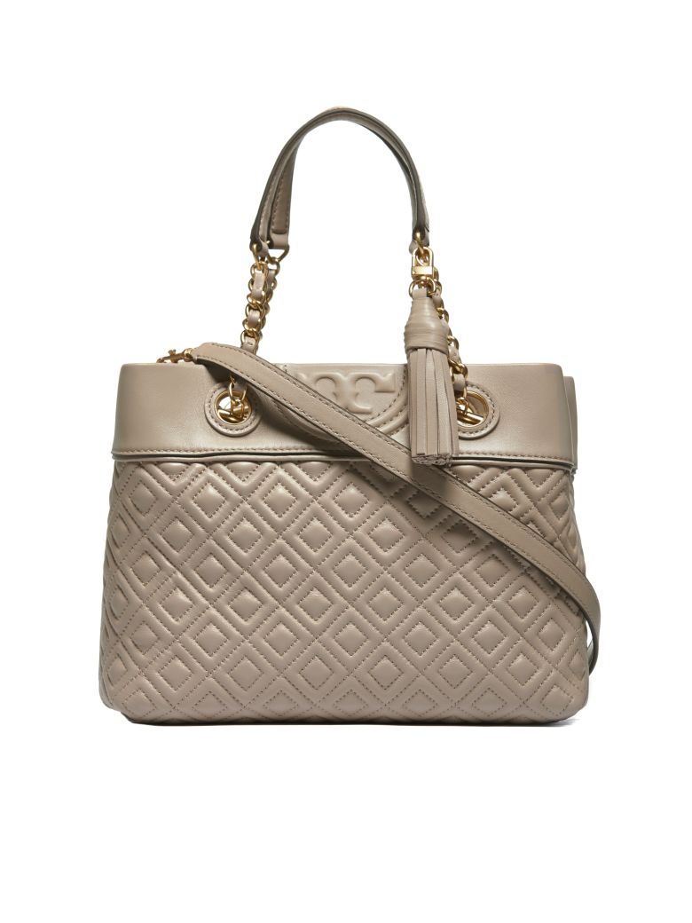 Tory Burch Tory Burch Fleming Small Tote - Light taupe ...