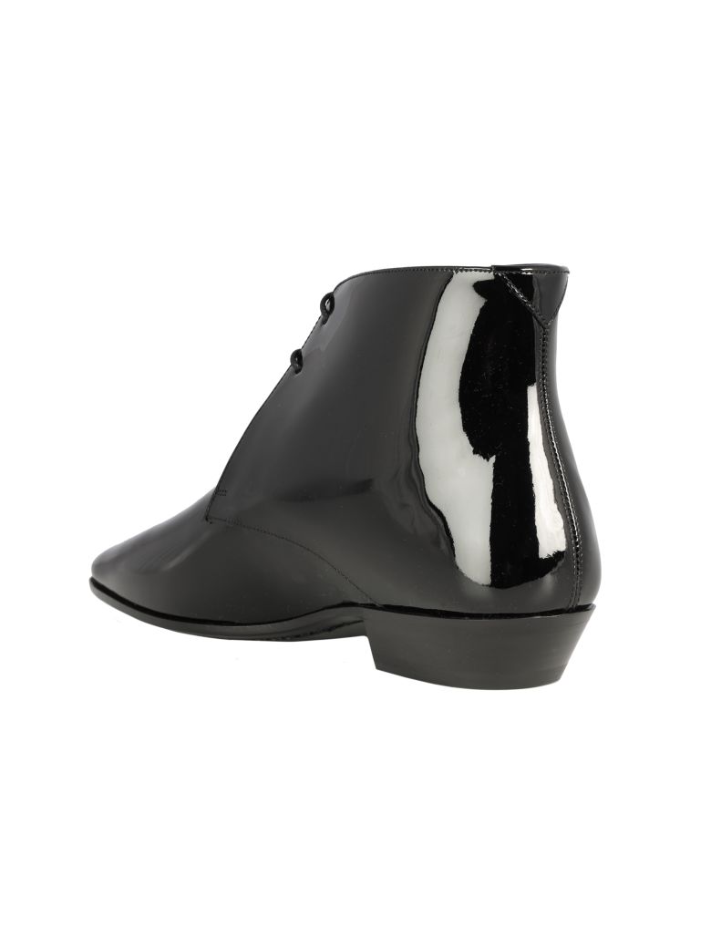 SAINT LAURENT JONAS VERNICE LACEUP BOOTIE,11013863