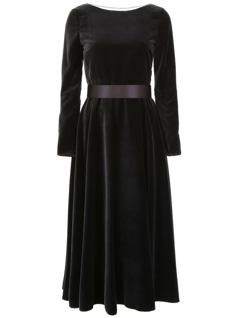 Max Mara Max Mara Velvet Jock Dress ANTRACITE (Grey) 10743491 italist