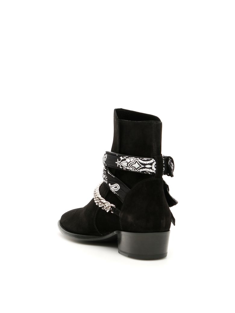 AMIRI BANDANA BUCKLE BOOTS,11154744