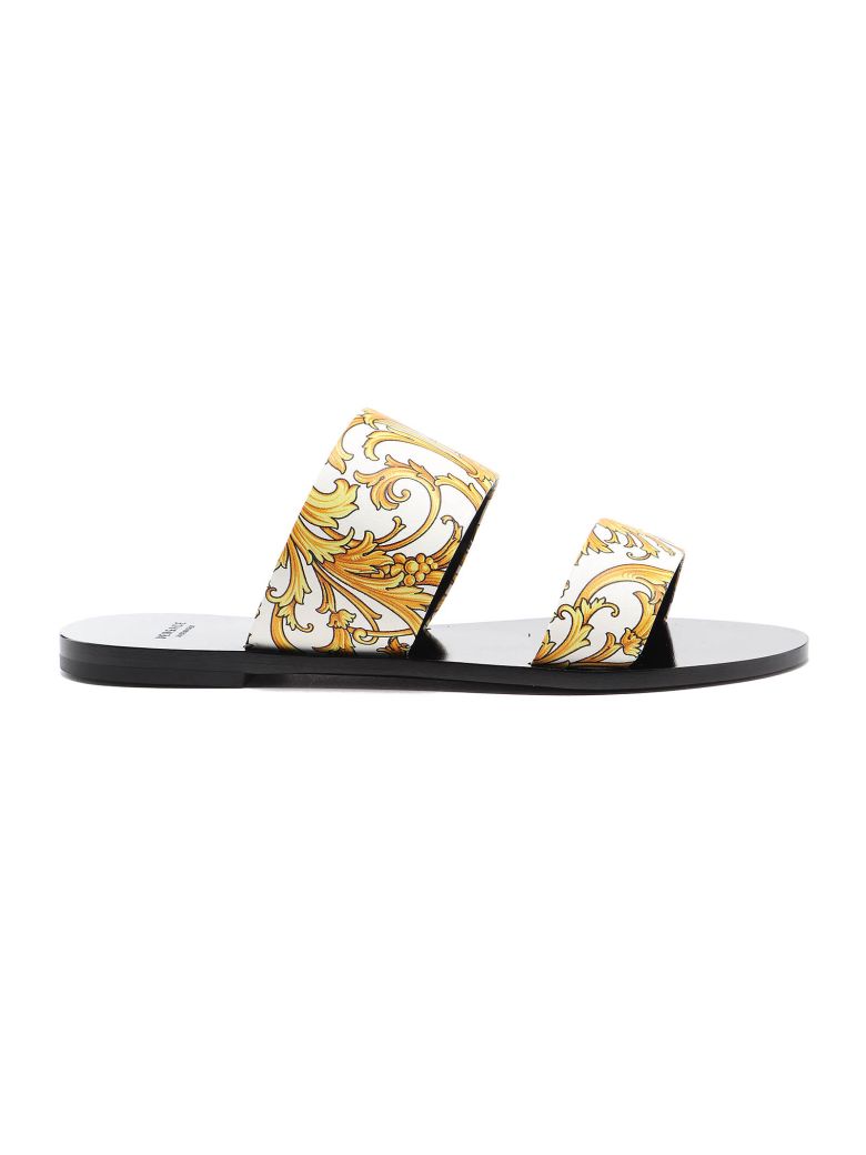 versace sandals gold