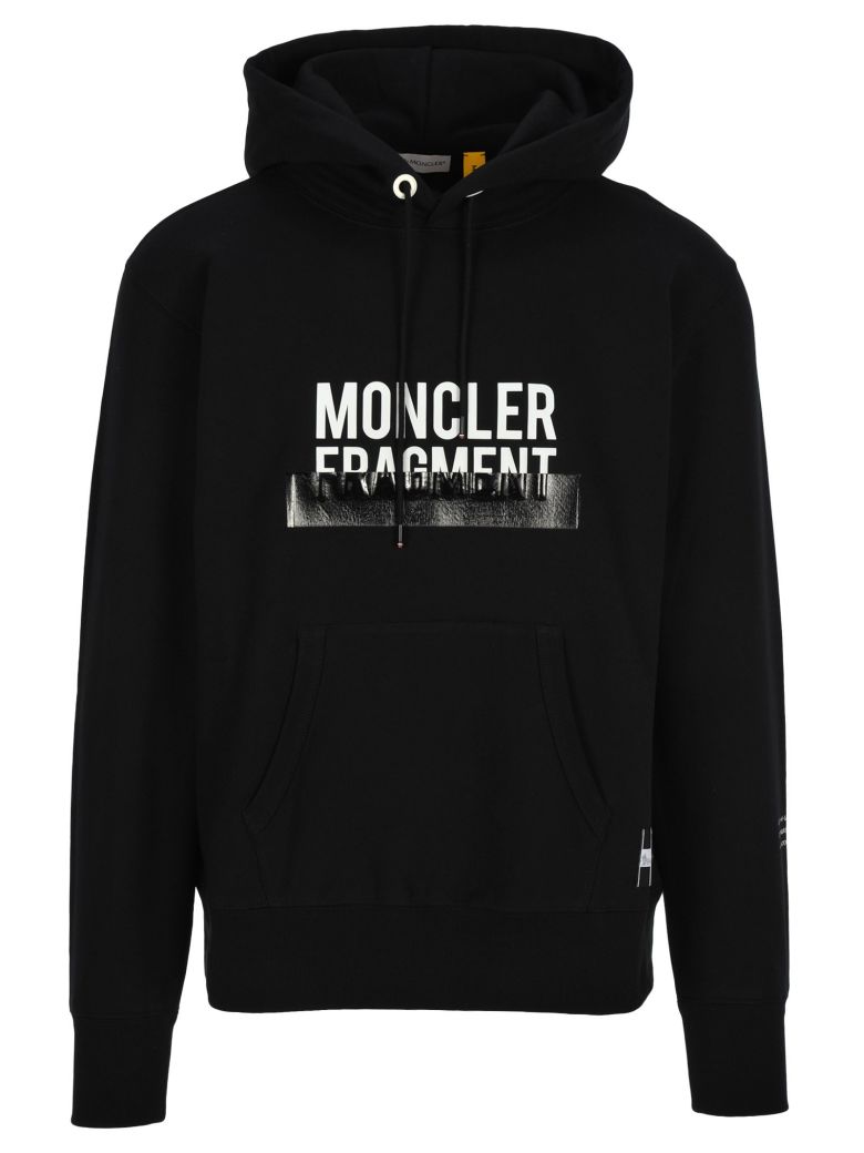 Moncler Moncler Fragment Moncler Fragment Logo Hoodie - BLACK ...