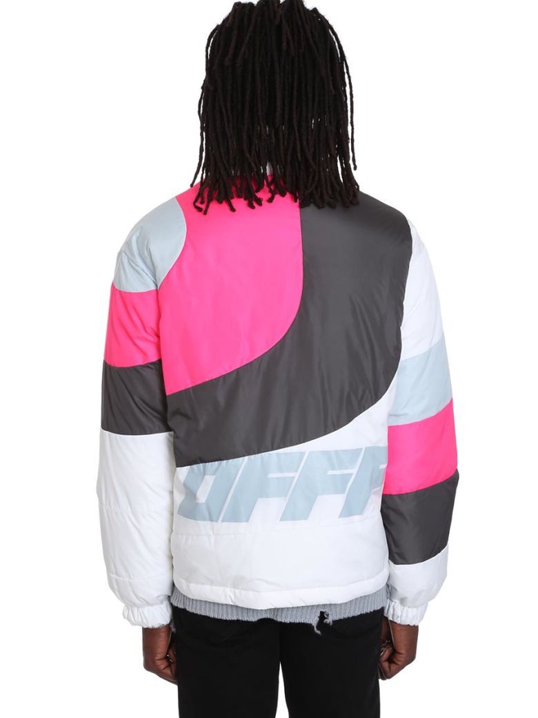 OFF-WHITE PUFFER ANORAK CLOTHING IN WHITE POLYAMIDE,11140175