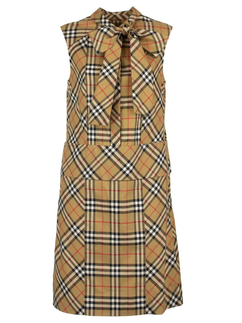 Burberry Burberry Vintage Check Dress - Antique Yellow - 10834233 | italist