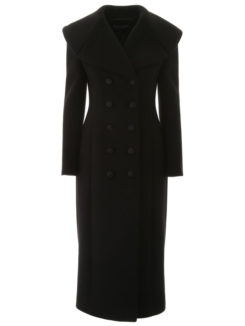 DOLCE & GABBANA LONG WOOL COAT,11122482