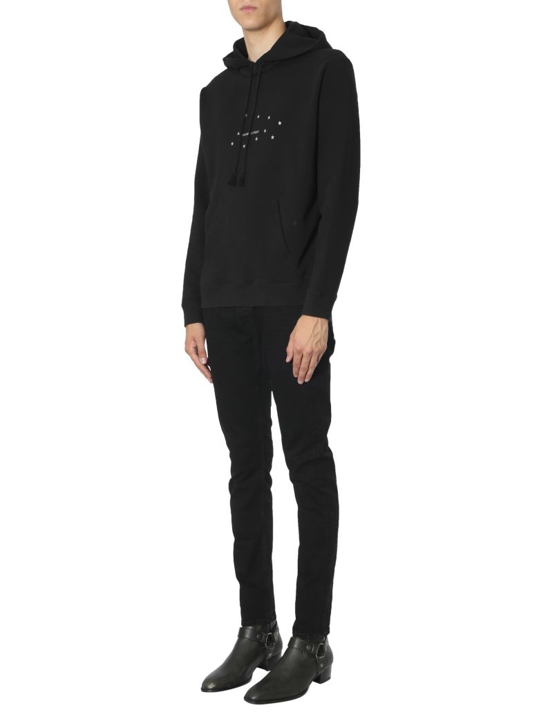 SAINT LAURENT HOODED SWEATSHIRT,11009335