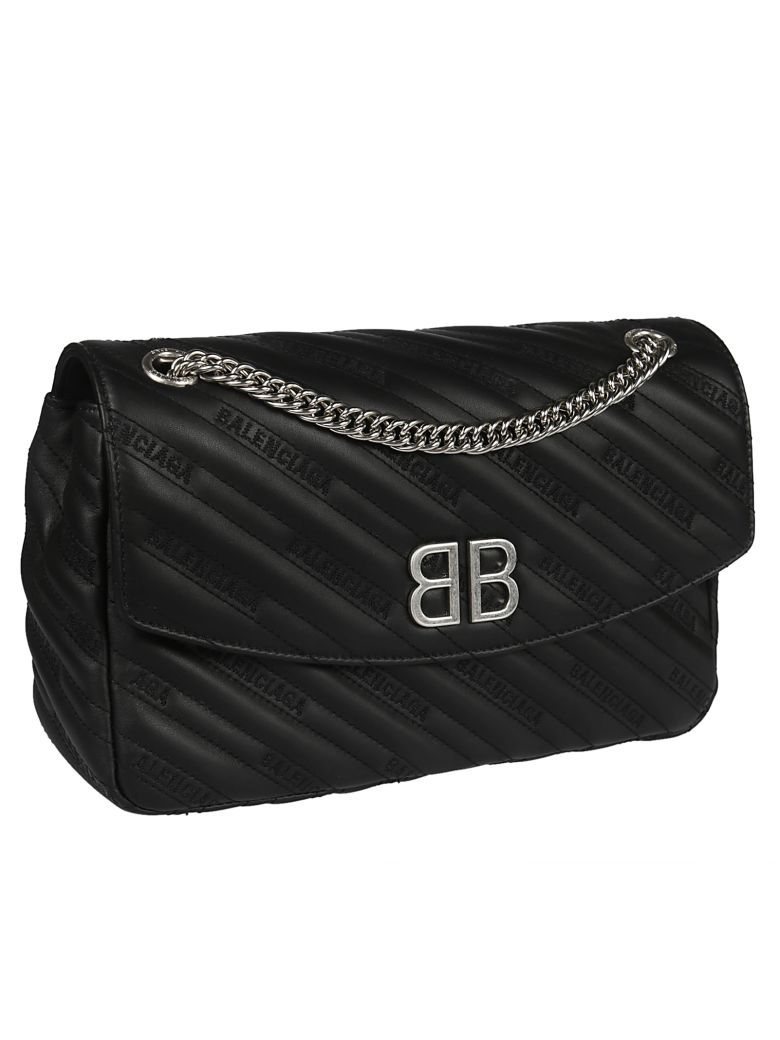 Balenciaga Balenciaga BB Round M Shoulder Bag - Black - 10673888 | italist