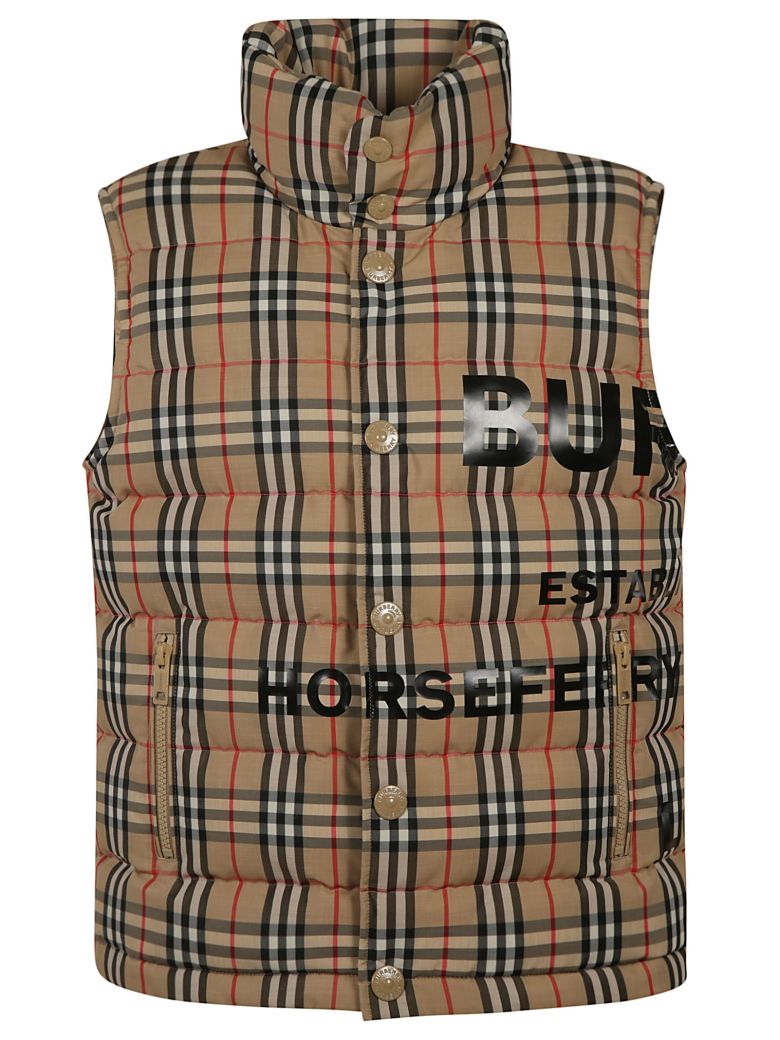 burberry vest with hood