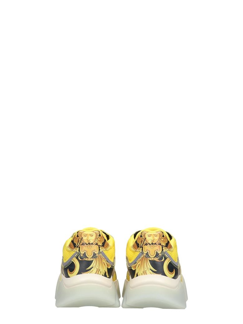 VERSACE SNEAKERS IN YELLOW TECH/SYNTHETIC,11142359