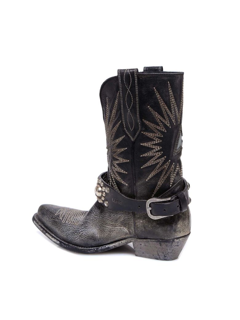GOLDEN GOOSE WISH STAR LOW BOOTS,11091150