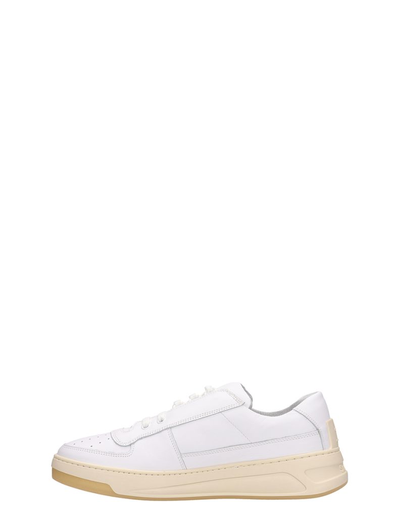 ACNE STUDIOS PEREY SNEAKERS IN WHITE LEATHER,11010175