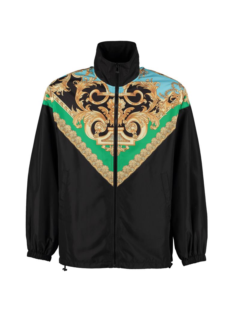 VERSACE PRINTED WINDBREAKER,10981817