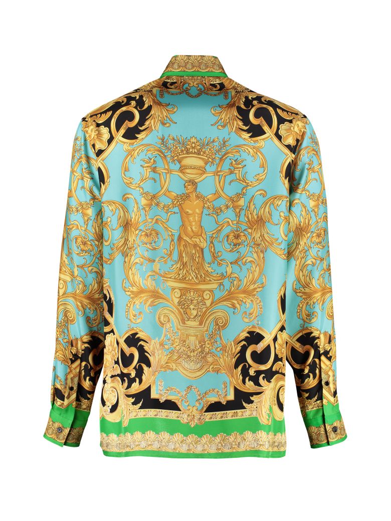 VERSACE PRINTED SILK SHIRT,10994876