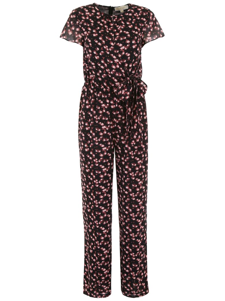 MICHAEL Michael Kors MICHAEL Michael Kors Floral-printed Jumpsuit - BLK ...