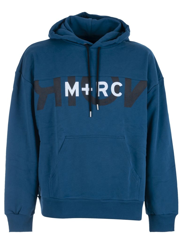 M+rc Noir M+rc Noir Hoodie Black Big Logo - Azzurro/nero - 10954958