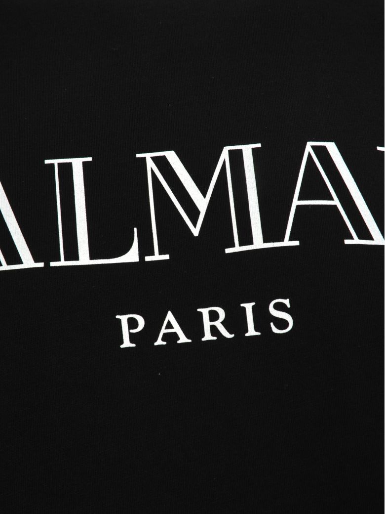Balmain Balmain Tshirto Logo Classic - BLACK + WHITE PRINT - 10805064 ...