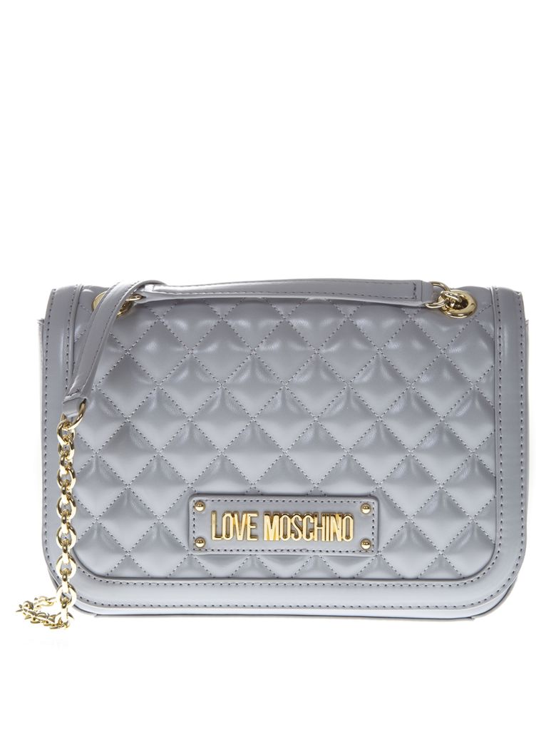 Love Moschino Love Moschino Gray Quilted Shoulder Bag - Grey - 10814172 | italist