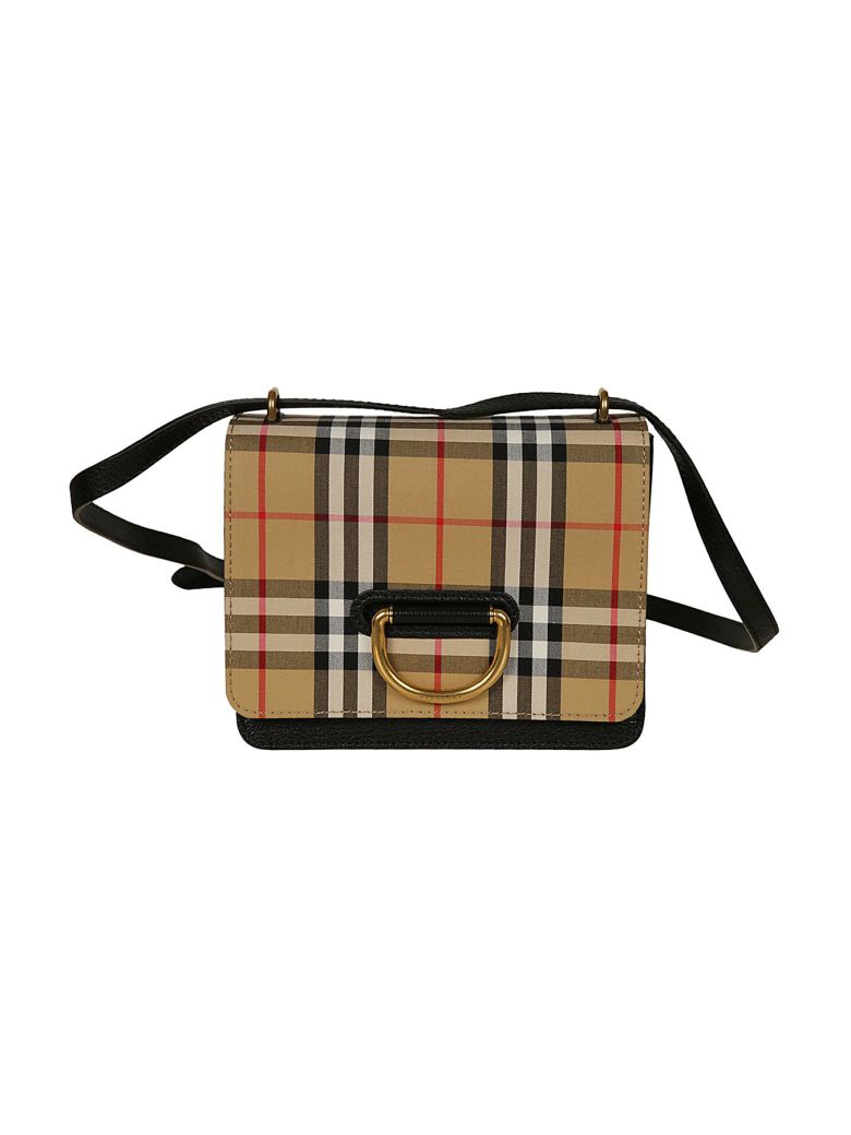Burberry Small Vintage Check D-ring Shoulder Bag - Multicolor - 10721518 | italist