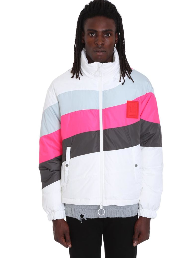 OFF-WHITE PUFFER ANORAK CLOTHING IN WHITE POLYAMIDE,11140175