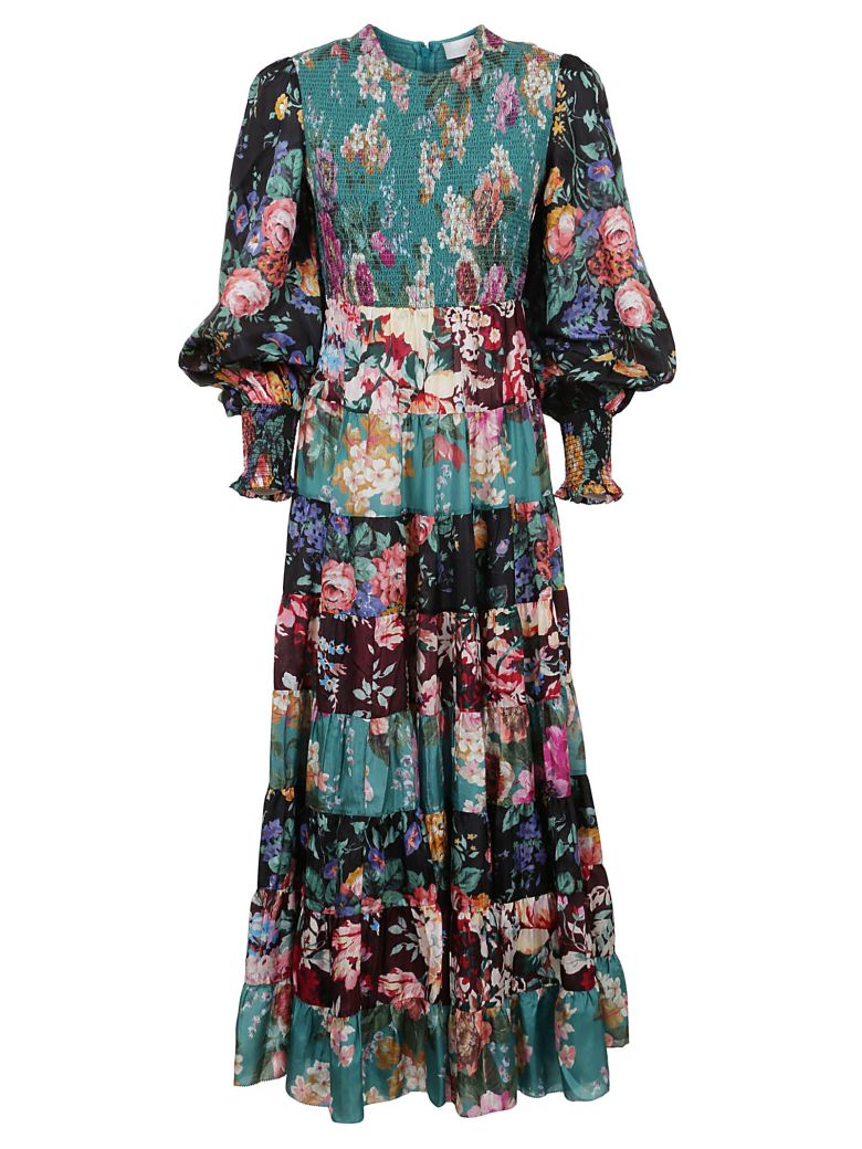 ZIMMERMANN ALLIA TIERED LONG DRESS,11003200