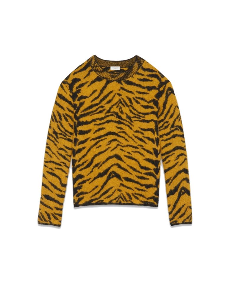 SAINT LAURENT JACQUARD TIGER,11029714