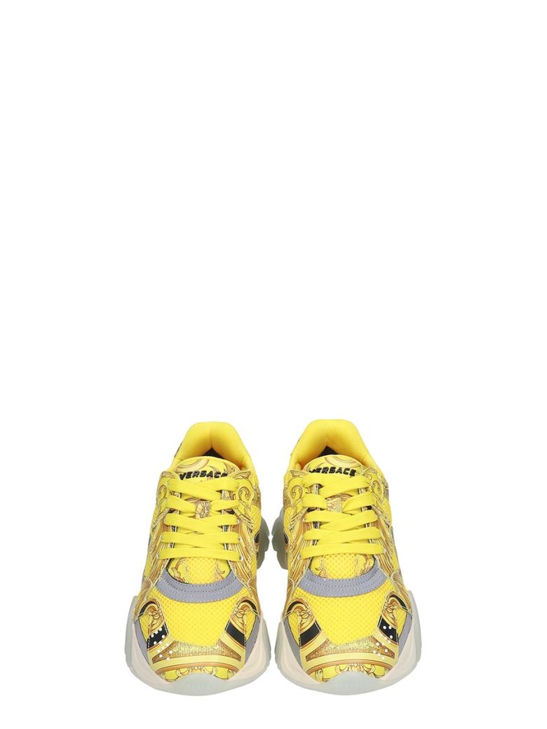 VERSACE SNEAKERS IN YELLOW TECH/SYNTHETIC,11142359
