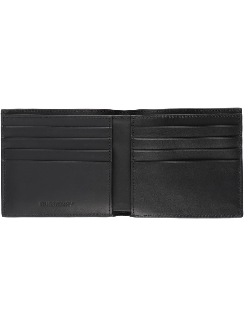 BURBERRY LEATHER FLAP-OVER WALLET,11026662