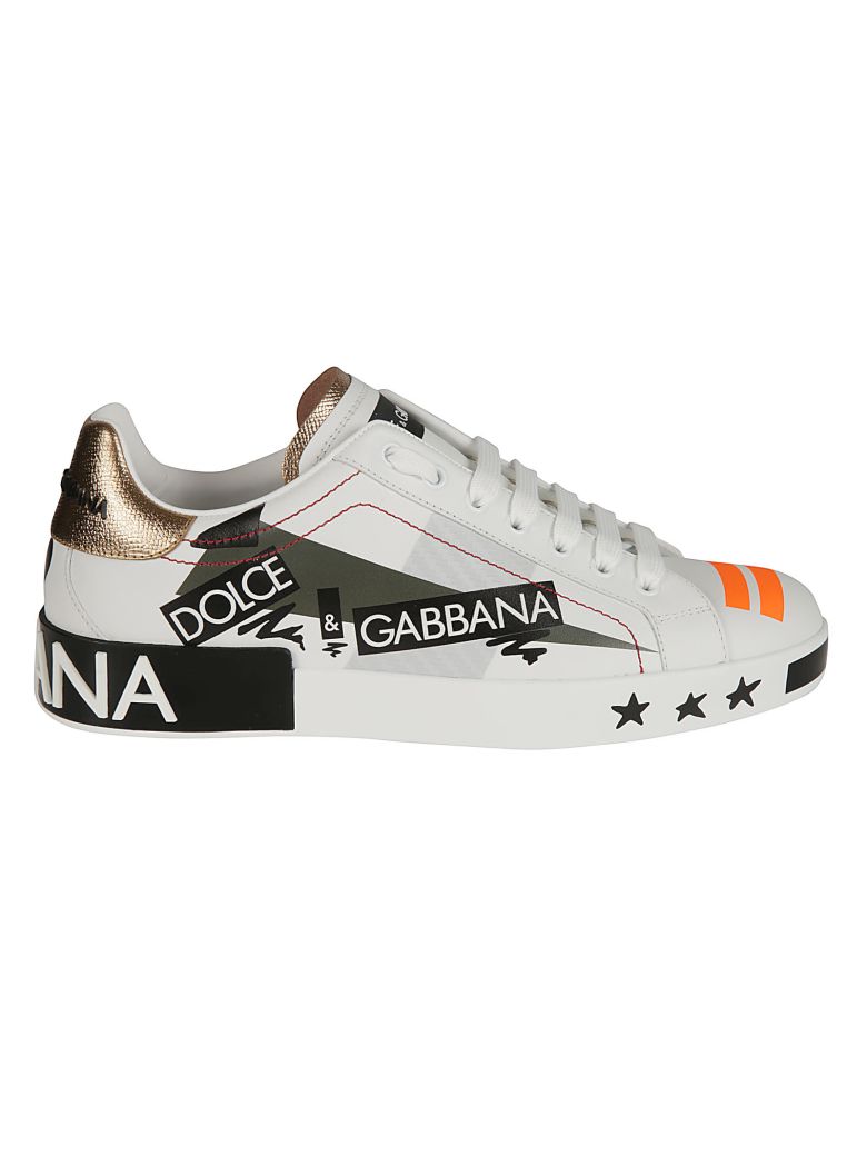 Dolce & Gabbana Dolce & Gabbana Love Print Sneakers - White - 10838073 ...