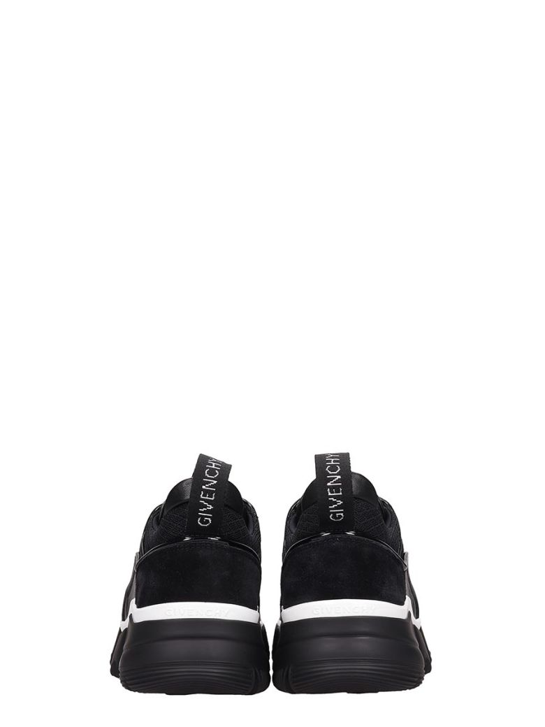 GIVENCHY BLACK NEOPRENE JAW LOW SNEAKERS,11007551