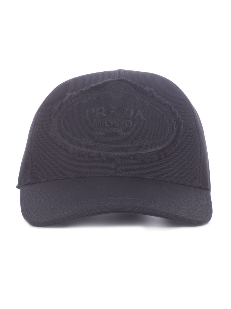 prada baseball cap black