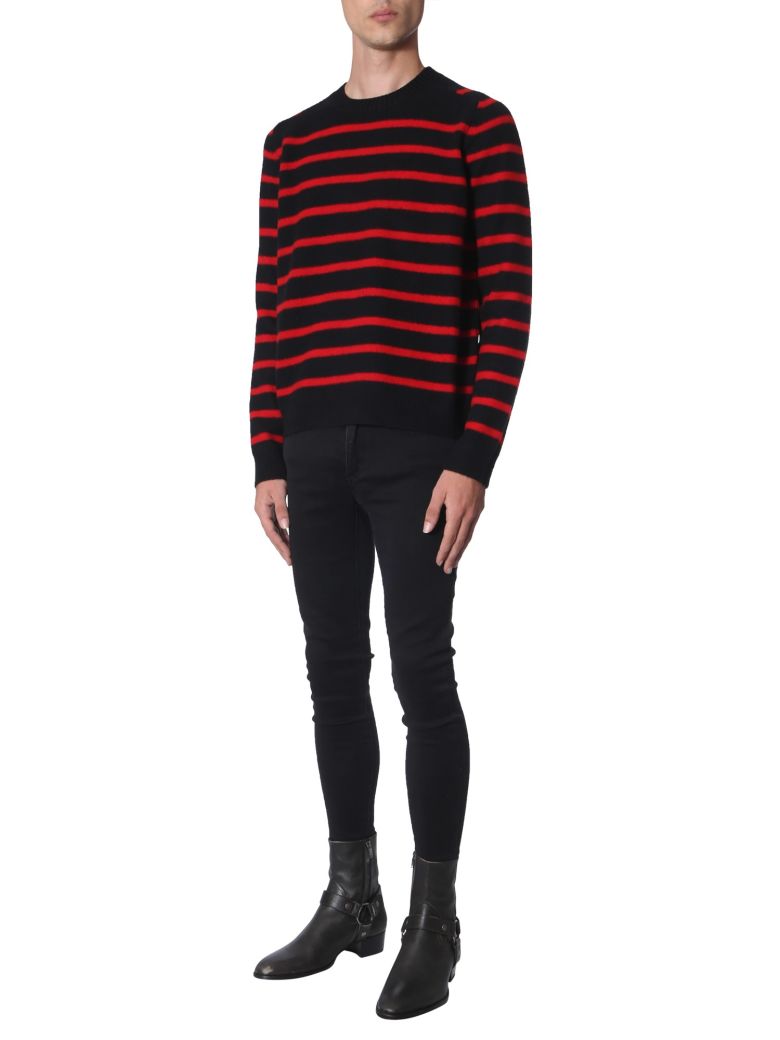 SAINT LAURENT STRIPED SWEATER,11026194