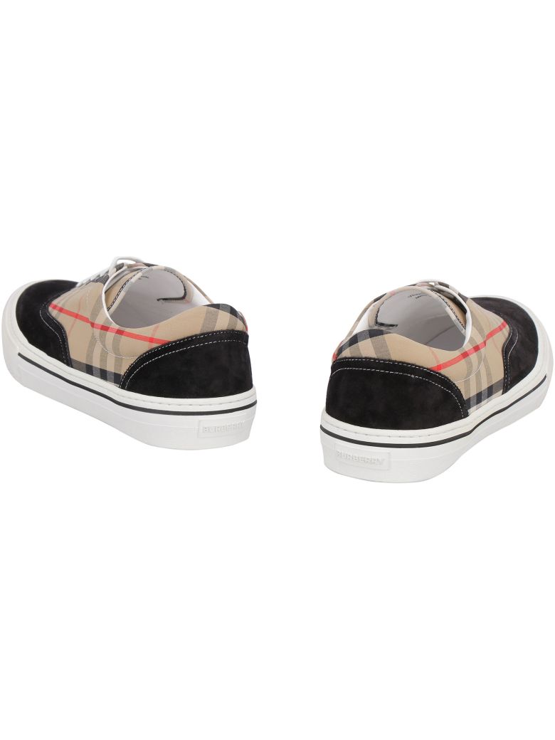 BURBERRY CHECK PATTERN SNEAKERS,11154263