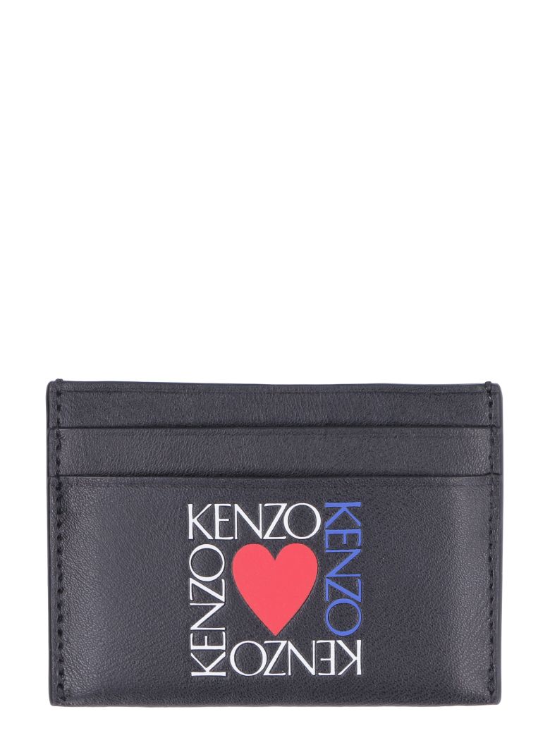 Kenzo Kenzo Leather Card Holder Black 10869922 italist