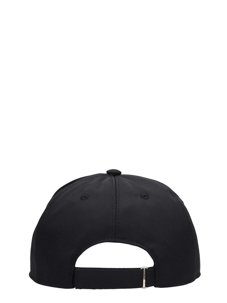 GIVENCHY CAP FLAT PEAK HATS IN BLACK CANVAS,10963657
