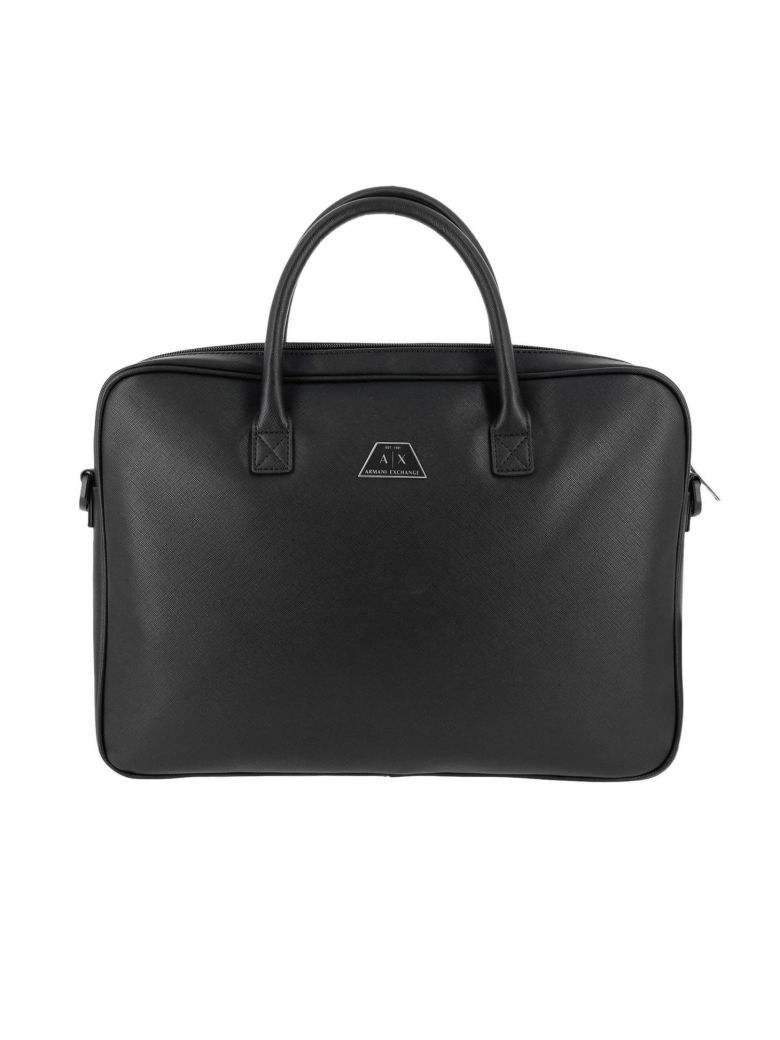 ARMANI COLLEZIONI ARMANI EXCHANGE SHOULDER BAG ARMANI EXCHANGE WORK BAG IN SAFFIANO SYNTHETIC LEATHER WITH SHOULDER ST,11041917