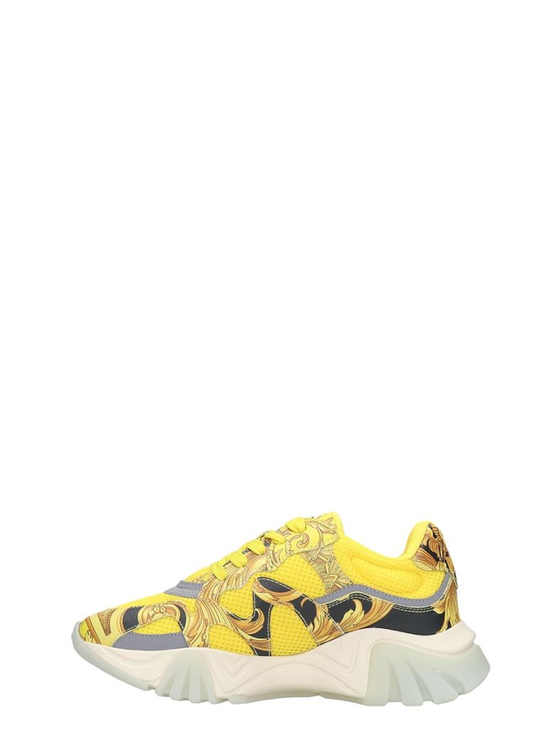 VERSACE SNEAKERS IN YELLOW TECH/SYNTHETIC,11142359