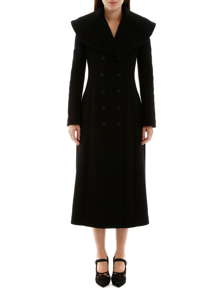 DOLCE & GABBANA LONG WOOL COAT,11122482