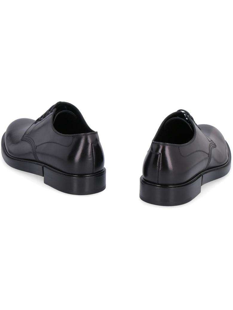 DOLCE & GABBANA LEATHER LACE-UP DERBY SHOES,11034389