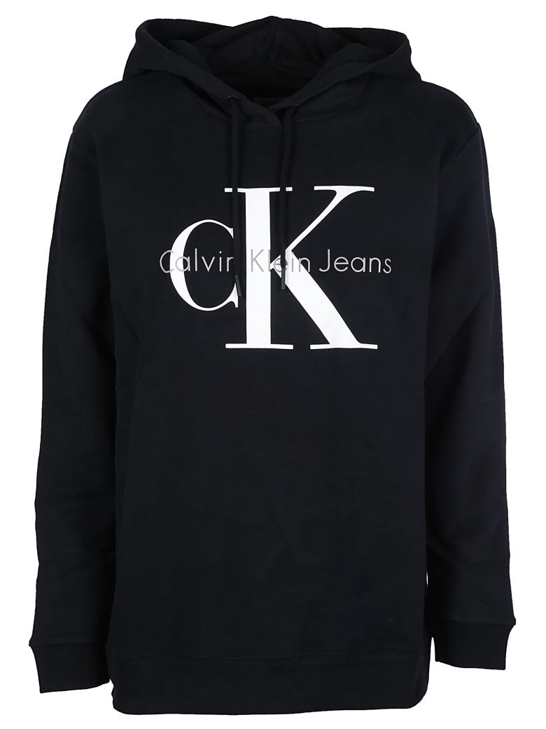 Calvin Klein Calvin Klein Jeans Logo Print Hoodie - Ck Black - 10545263 ...
