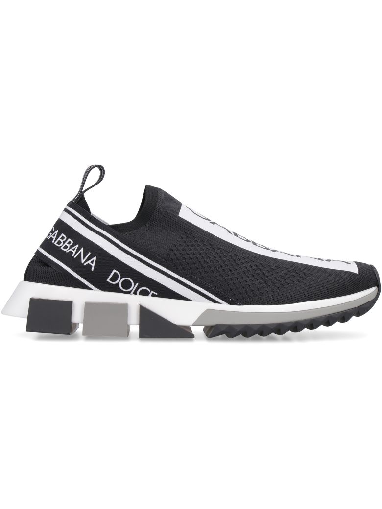DOLCE & GABBANA SORRENTO KNITTED SLIP-ON SNEAKERS,11147617
