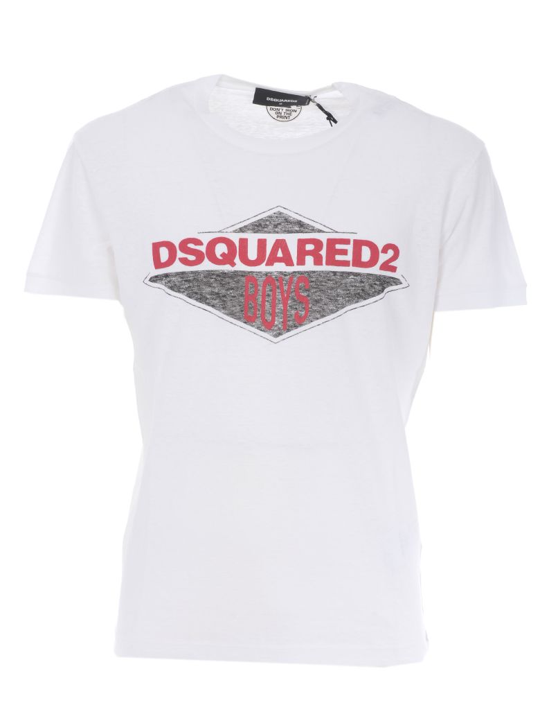 Dsquared2 Dsquared2 Logo Print T-shirt - Bianco - 10715729 | italist
