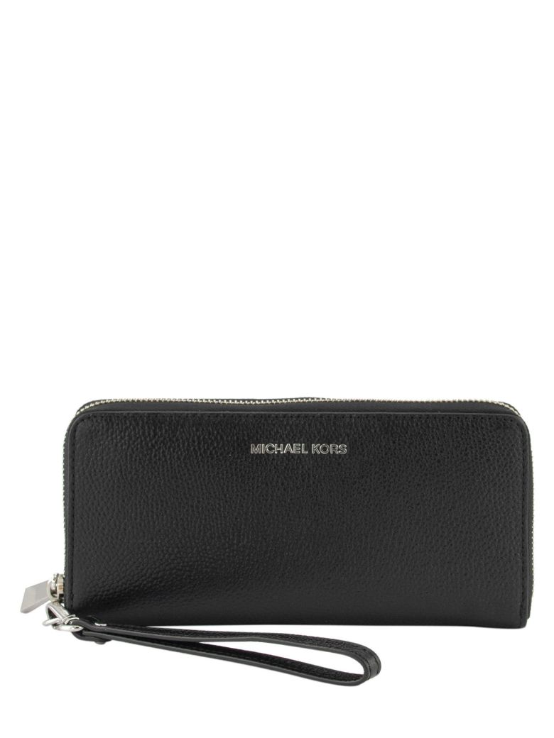 michael kors wristlet wallet black