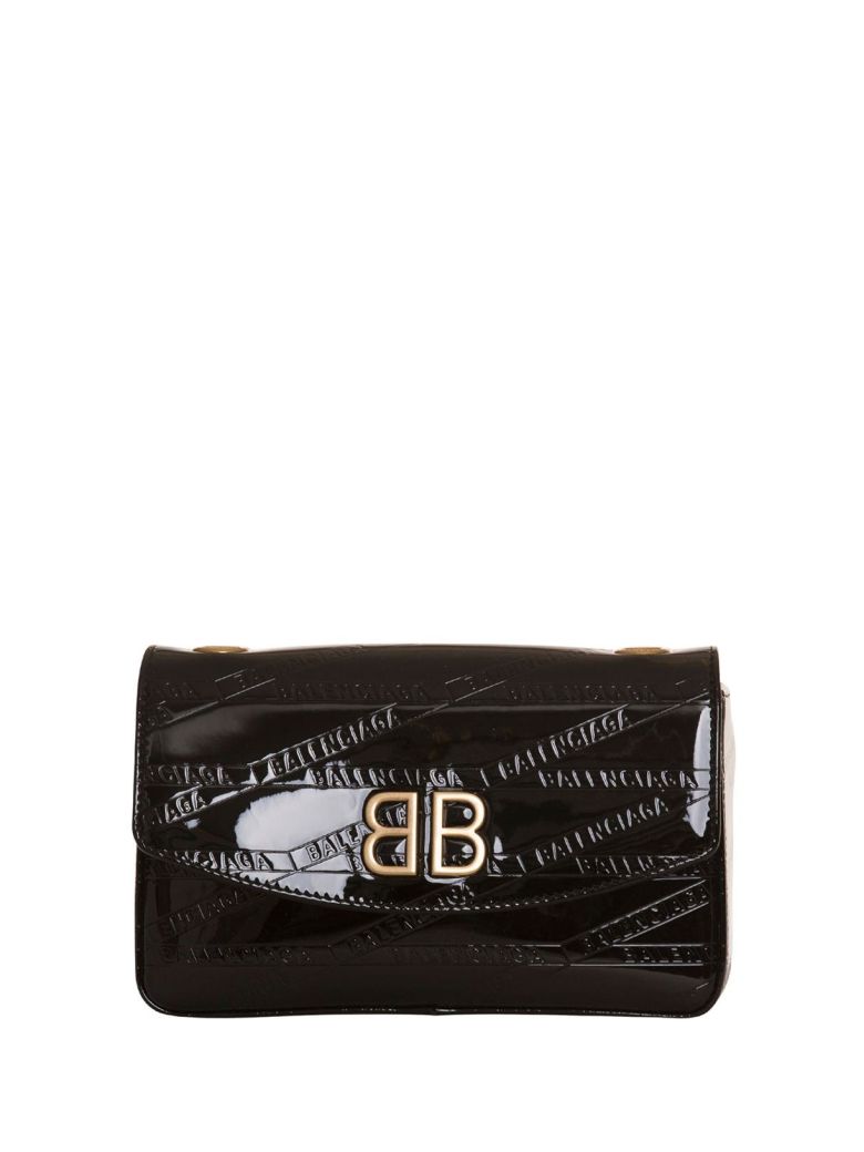 Balenciaga Balenciaga Bb Logo Imprinted Shoulder Bag - NERO - 10789559 | italist