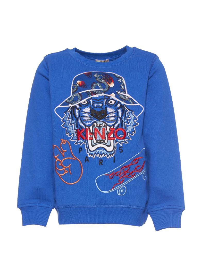 kenzo blue tiger sweatshirt