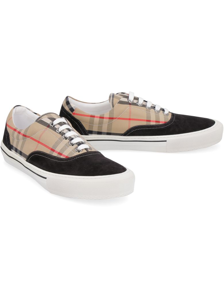 BURBERRY CHECK PATTERN SNEAKERS,11154263