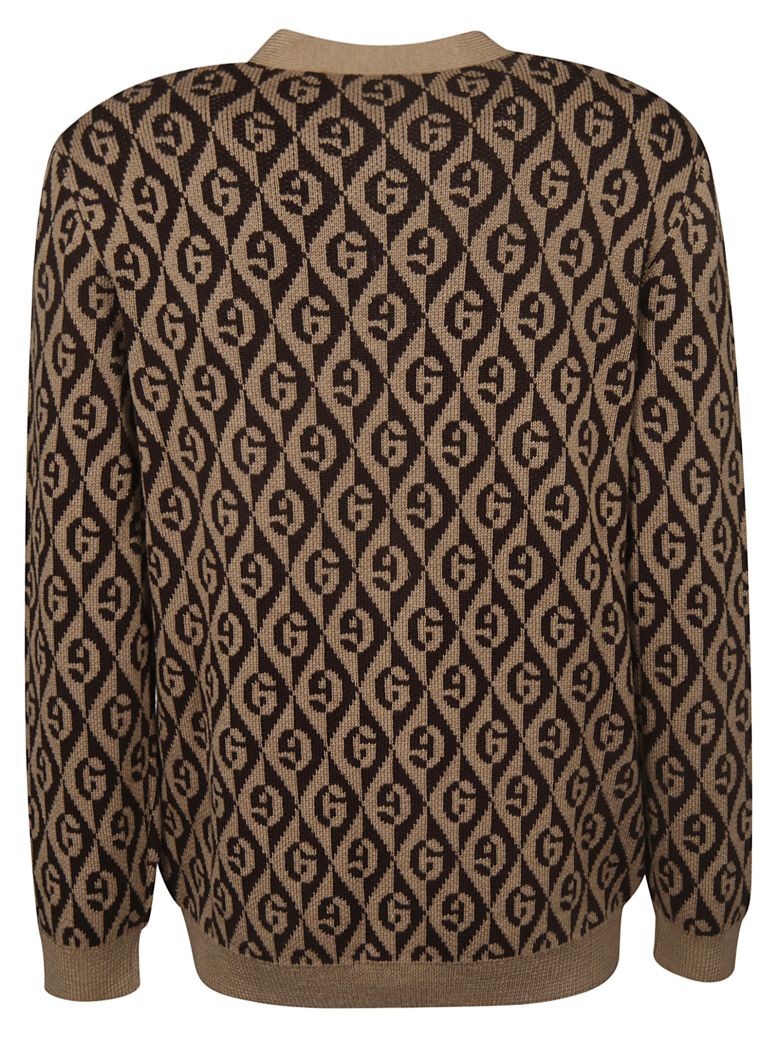 GUCCI ALL OVER LOGO CARDIGAN,11082704