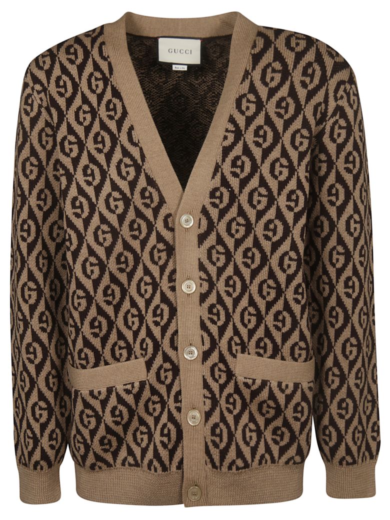GUCCI ALL OVER LOGO CARDIGAN,11082704