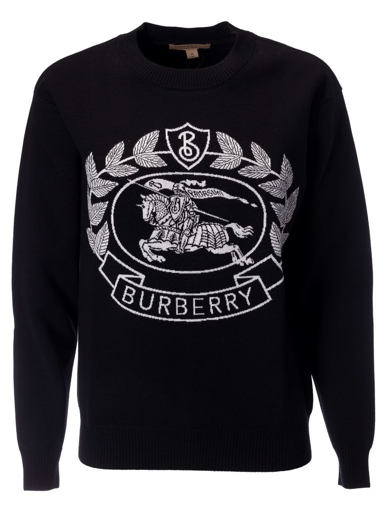 Burberry Burberry Logo Sweater - Black - 10797175 | italist