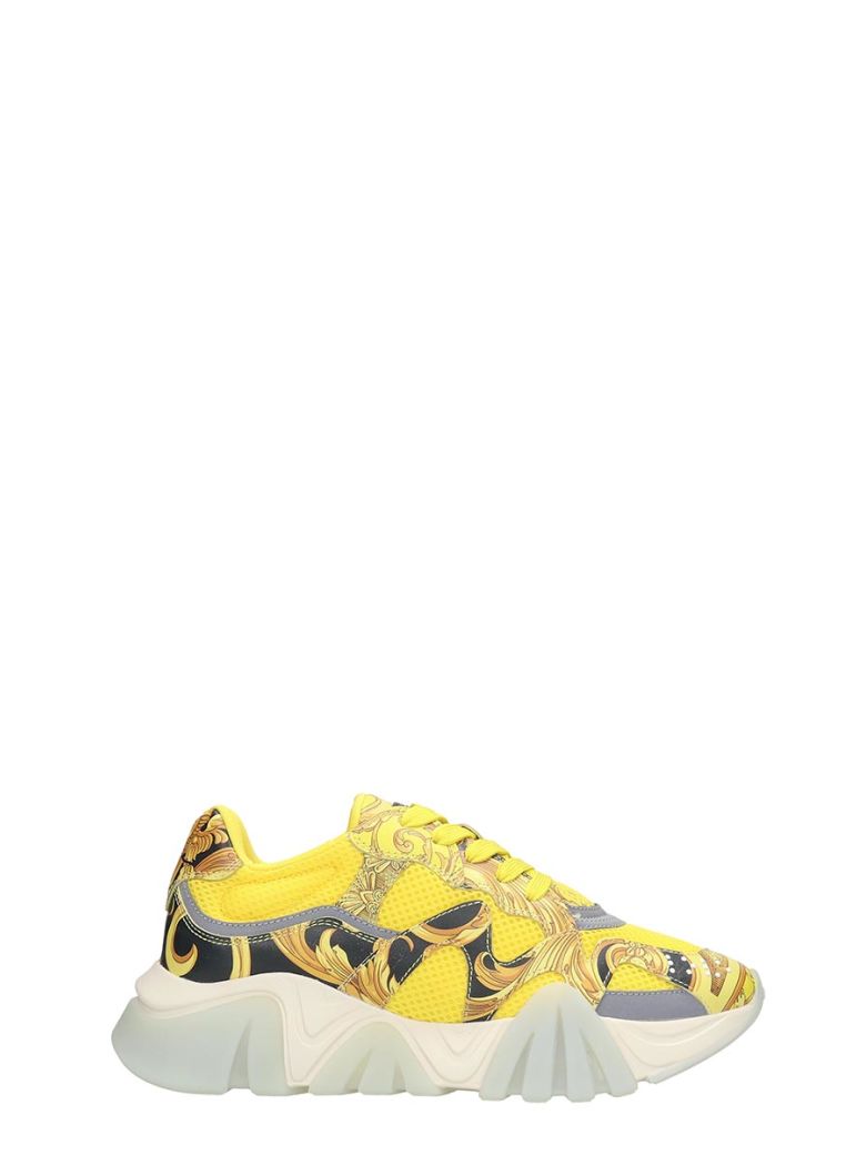 VERSACE SNEAKERS IN YELLOW TECH/SYNTHETIC,11142359